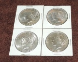 (4) Beautiful 1922 Peace Dollars