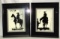 Pair Of Framed Picasso Prints 5759 1 & Iv Man On Horse