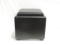 Black Faux Leather Storage Box/stool