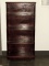 1940's Mahogany Finish Step Back Book Shelf