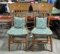 Pair Of Contemporary Oak Pressed Back Chairs