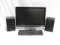 Dell Flat Screen Monitor, Keyboard & Pair Of Jvc Speakers
