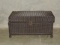 Black Wicker Style Lift Lid Chest