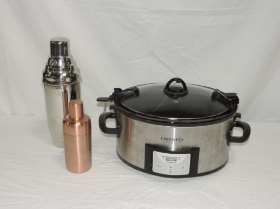 Copper & Stainless Drink Mixers And Crock Pot