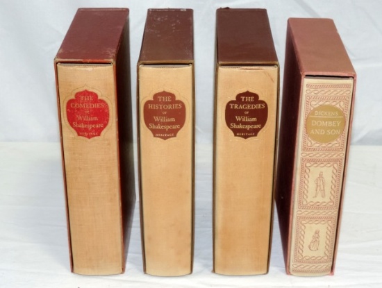 Three Vol William Shakespeare Book Set & Dickens