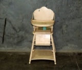 Antique Childs Folding High Chair