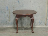 Oval Ethan Allen Mahogany Side Table