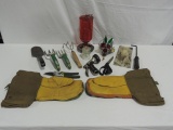 Tray Lot Garden Tools & Bird Feeders And More