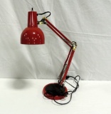 Vintage Red Adjustable Students Desk Lamp