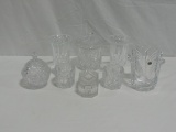 8 Piece Heavy Crystal Glass Lot