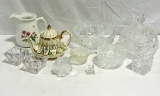 Nine Piece Glassware/ceramic Lot