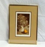 Vintage 70's Limited Edition Lithograph Etching By Anne Tuttle