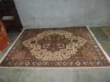 India Hand Tufted Floral Pattern Carpet