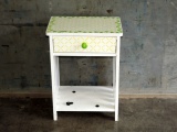Hand Painted 1 Drawer Niter Stand