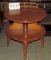 1960 Round Maple Sofa Side table