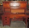 Art & Crafts Style Computer Desk With Upper Cabinet