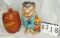 American Bisque Cookie jar & Fred Flintstone Ceramic Bank