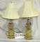 Pair Of Vintage Bisque Figural Lamps