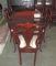 7 Pc Mahogany Queen Anne Style Dinning Table & Chairs