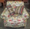 Boldly Upholstered Armchair By Highland House