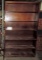 Pine 6 Shelf Open Bookcase & Vintage Chair