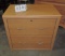 Wood Finished 2 Drawer File Cabinet