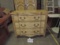 French Style Serpentine Front 3 Drawer Painted Dresser