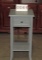 Gray Painted 1 Drawer Stand