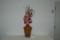 Decorative Terra Cotta Urn With Artificial Flowers