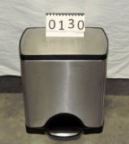 Stainless Trash Can With Foot Lid Opener