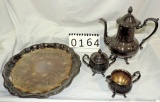 Silver-plate 4 Pc. Tea Set