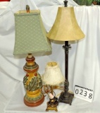 Lot Of 3 Lamps