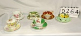 6 Collectable English Cups & Saucers