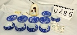 Small Blue Willow Tea Set, Lefton Miniature Tea Set & De Grazia Native American Wind Chime