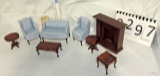 8 Pc Living Room Furniture Lot for Doll House