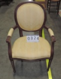 French Style Walnut Arm Chair