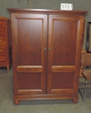 2 Door Mahogany Entertainment Cabinet