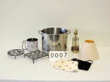 Stainless Steel Stock Pot & Miscellaneous Items