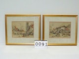 Lot Of 4 Reproduction French 1834 Lithographs