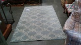 Wool Mark Scroll Tile Rug