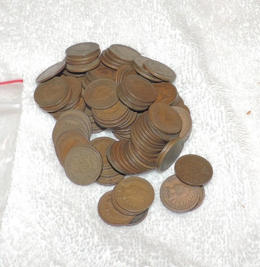 (105) Indian Head Pennies