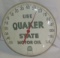 Original Quaker State Round Thermometer