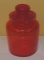 Huge Blenko Fiery Red Apothecary Jar