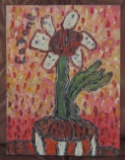 Catawba County Listed Artist Joe Lafone Flower Painting