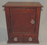 Early 1900's Oak Barbers Cabinet