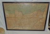 Early 1860's Southern Borders Military Map