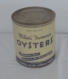 1 Gallon Original Miles Oyster Can