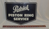Original Pedrick Piston Ring Service Flange Sign