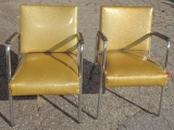 Pair of Barbershop Vinyl Chairs