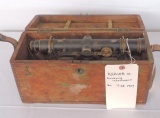 1917 Asaloe W. Transit in Original Wood Box